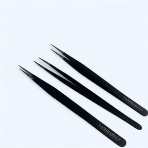 Fiber Tip Straight Tweezers